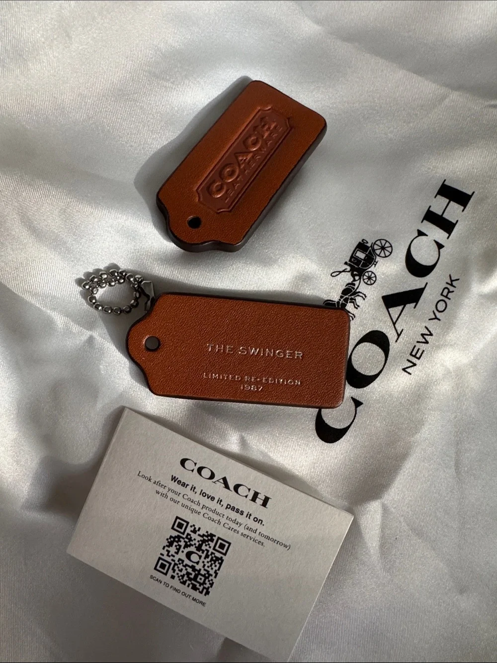 Coach Signature Canvas Crystal Swinger